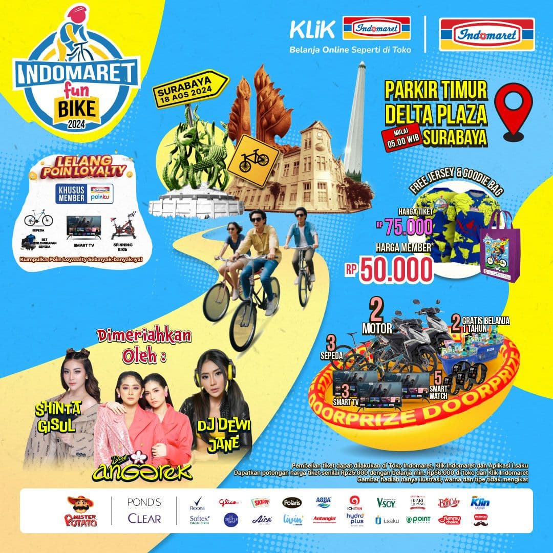 Indomaret Fun Bike 2024 Surabaya: Ayo Gowes Bareng!